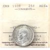 Image 1 : 25-cent 1938 ICCS MS64