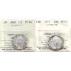 Image 1 : 25-cent 1940 & 1941 ICCS MS65. 2pcs.
