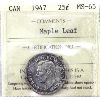 Image 1 : 25-cent 1947 ML ICCS MS65