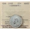 Image 1 : 25-cent 1948 ICCS MS63