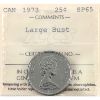 Image 1 : 25-cent 1973 Large Bust ICCS SP65