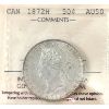 Image 1 : 50-cent 1872H ICCS AU50
