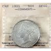 Image 1 : 50-cent 1901 ICCS EF40
