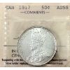Image 1 : 50-cent 1917 ICCS AU58