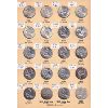 Image 1 : 25-cent 1937-1973 Estate Collection of 40x Vintage Coins in Book w/ Grades from UNC to MS64