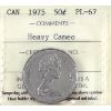 Image 1 : 50-cent 1975 ICCS PL67 Heavy Cameo