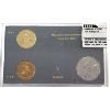 Image 2 : Test Token 1985 3-piece $1 Set w/1985 Nickel Dollar & Gold and Bronze Plated Test Tokens