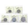 Image 1 : Hudson's Bay Company-Labrador District ND (c.1919) Made Beaver Tokens, Uniface ICCS Certified. 5pcs.