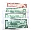 Image 2 : 4x 1954 $1 & $2 Notes w/ Neat Numbers VF to UNC