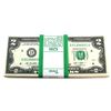 Image 1 : USA 2013 $2 Bundle of 100 Notes w/ Strap