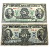 Image 1 : 1923 $5 & $10 Imperial Bank Notes. 2pcs.