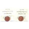 Image 2 : 1-cent 1949 A To Denticle & A Off Denticle MS64 Red. 2pcs.