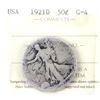 Image 1 : USA 1921D Walking Liberty Half Dollar ICCS G4 (scratches)