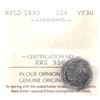 Image 1 : Newfoundland 10-cent 1890 ICCS VF30