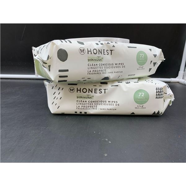 Honest Clean Conscious Wipes (2 x 72)