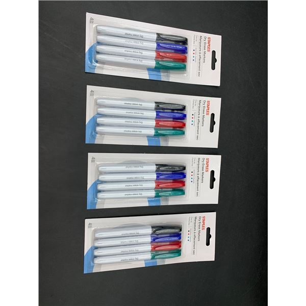 Staples Assorted Dry Erase Markers (4 x 4)