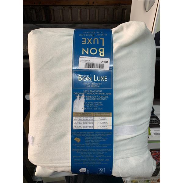 Bon Luxe 100% Blackout Grommet Window Panel Pair