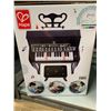 Image 2 : Learn with lights black piano with stool