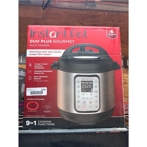 Instant Pot Duo Plus Gourmet Multi Cooker