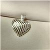 Image 2 : Silver Heart Shape Pendant, Suggested Retail Value $50