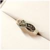 Image 1 : Silver Marcasite Ring (~Size 6)(Ring is resizable for $40), Suggested Retail Value $60