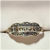 Image 1 : Silver Marcasite Ring (~Size 7)(Ring is resizable for $40), Suggested Retail Value $70