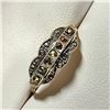 Image 2 : Silver Marcasite Ring (~Size 7)(Ring is resizable for $40), Suggested Retail Value $70