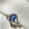 Image 3 : Silver Sapphire Ring (~Size 6)(Ring is resizable for $40), Suggested Retail Value $120