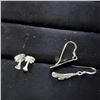 Image 2 : Silver Two Pairs Of Earring Earrings (~Size 0) (~length 0 inches), Suggested Retail Value $70