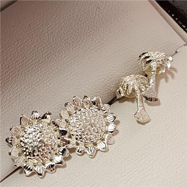 Silver Two Pairs Of Earring Earrings (~Size 0) (~length 0 inches), Suggested Retail Value $60