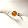 Image 3 : Silver Amber Ring (~Size 6)(Ring is resizable for $40) (~length 0 inches), Suggested Retail Value $5