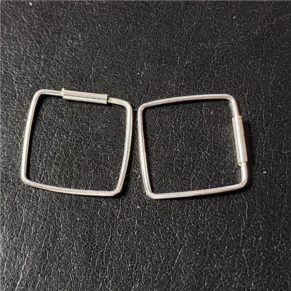 Silver Earrings (~Size 0) (~length 0 inches), Suggested Retail Value $40