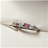 Image 2 : Silver Ruby Cubic Zirconia Ring (~Size 7.25)(Ring is resizable for $40) (~length 0 inches), Suggeste