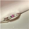 Image 3 : Silver Ruby Cubic Zirconia Ring (~Size 7.25)(Ring is resizable for $40) (~length 0 inches), Suggeste