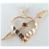 Image 2 : 10K Rose Gold Genuine Gemstone Pendant (~weight 0.77g), Suggested Retail Value $500
