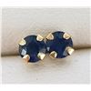 Image 1 : 10K Yellow Gold Sapphire(0.6ct) Earrings, Suggested Retail Value $240
