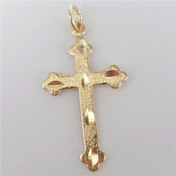 10K Yellow Gold 0.92G Cross Pendant, Suggested Retail Value $300