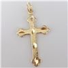 Image 1 : 10K Yellow Gold 0.92G Cross Pendant, Suggested Retail Value $300