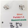 Image 4 : Silver Peridot(1.5ct) Earrings, Made in Canada, Suggested Retail Value $160