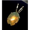 Image 1 : Silver Natural Austrlian Opal Pendant, Made in Canada, Suggested Retail Value $160