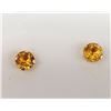 Image 2 : 10K Yellow Gold Citrine(0.5ct) Earrings (~Size 0) (~length 0 inches), Made in Canada, Suggested Reta