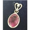Image 2 : 14K White Gold Ruby Pendant (~Size 0), Made in Canada, Suggested Retail Value $400