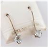 Image 1 : Silver Aquamarine(0.38ct) Earrings, Made in Canada, Suggested Retail Value $120