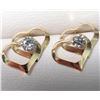 Image 2 : 10K Yellow Gold Diamond(0.2ct) Earrings (~Size 0) (~length 0 inches), Suggested Retail Value $600