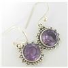 Image 1 : Silver Amethyst Earrings (~Size 0) (~length 0 inches), Suggested Retail Value $100