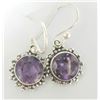 Image 2 : Silver Amethyst Earrings (~Size 0) (~length 0 inches), Suggested Retail Value $100