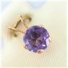 Image 1 : 14K Yellow Gold Amethyst(0.78ct) Pendant (~Size 0) (~length 0 inches), Made in Canada, Suggested Ret