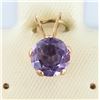 Image 2 : 14K Yellow Gold Amethyst(0.78ct) Pendant (~Size 0) (~length 0 inches), Made in Canada, Suggested Ret