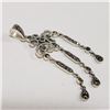 Image 2 : Silver Marcasite Pendant (~Size 0) (~length 0 inches) (~weight 3.87g), Suggested Retail Value $120