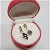 Image 3 : Silver Lot Of 2 Peridot Amethyst Pendant (~Size 0) (~length 0 inches) (~weight 3g), Suggested Retail